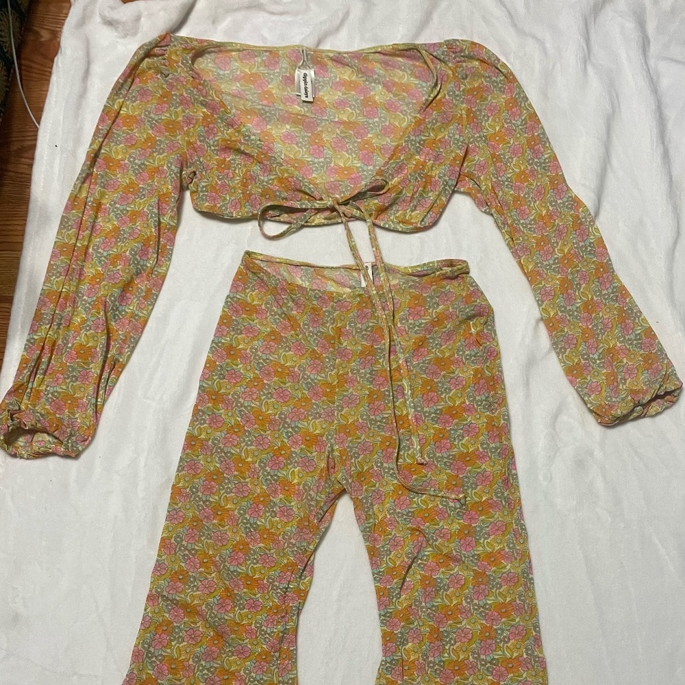 Cute Floral Festival Set/Cover Up Set